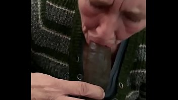 Old white grandma sucking on young bbc